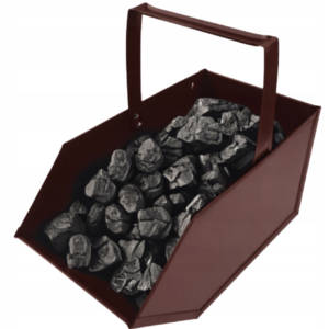 Kovový kôš na uhlie a brikety – bronz