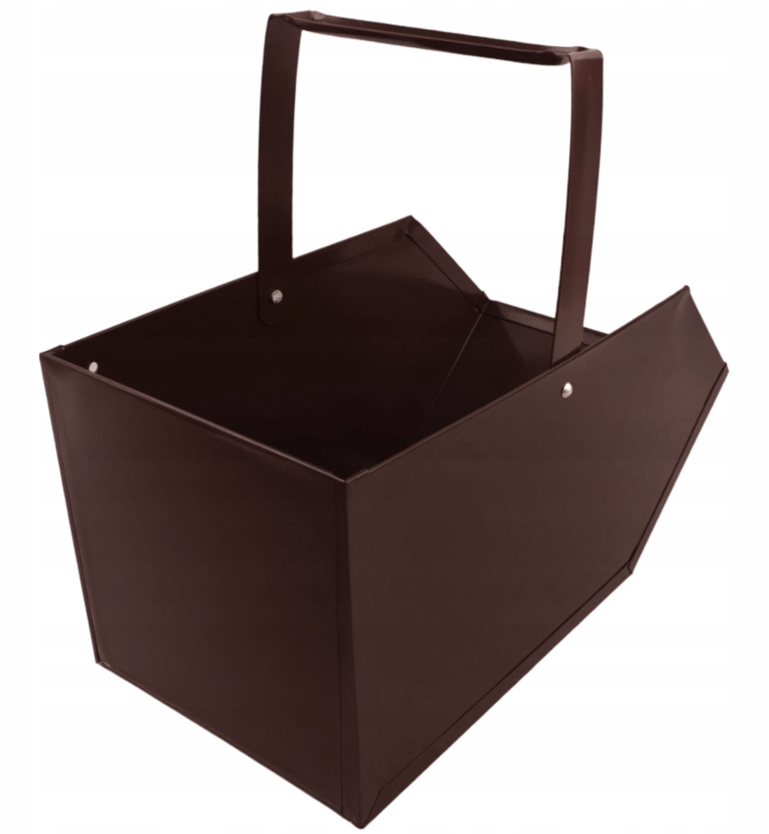 Kovový kôš na uhlie a brikety – bronz – Obrázok 4